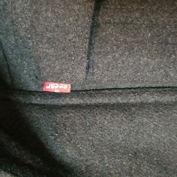 Levi's Mens peacoat, sz M with hood, nice - Picture 2 of 12